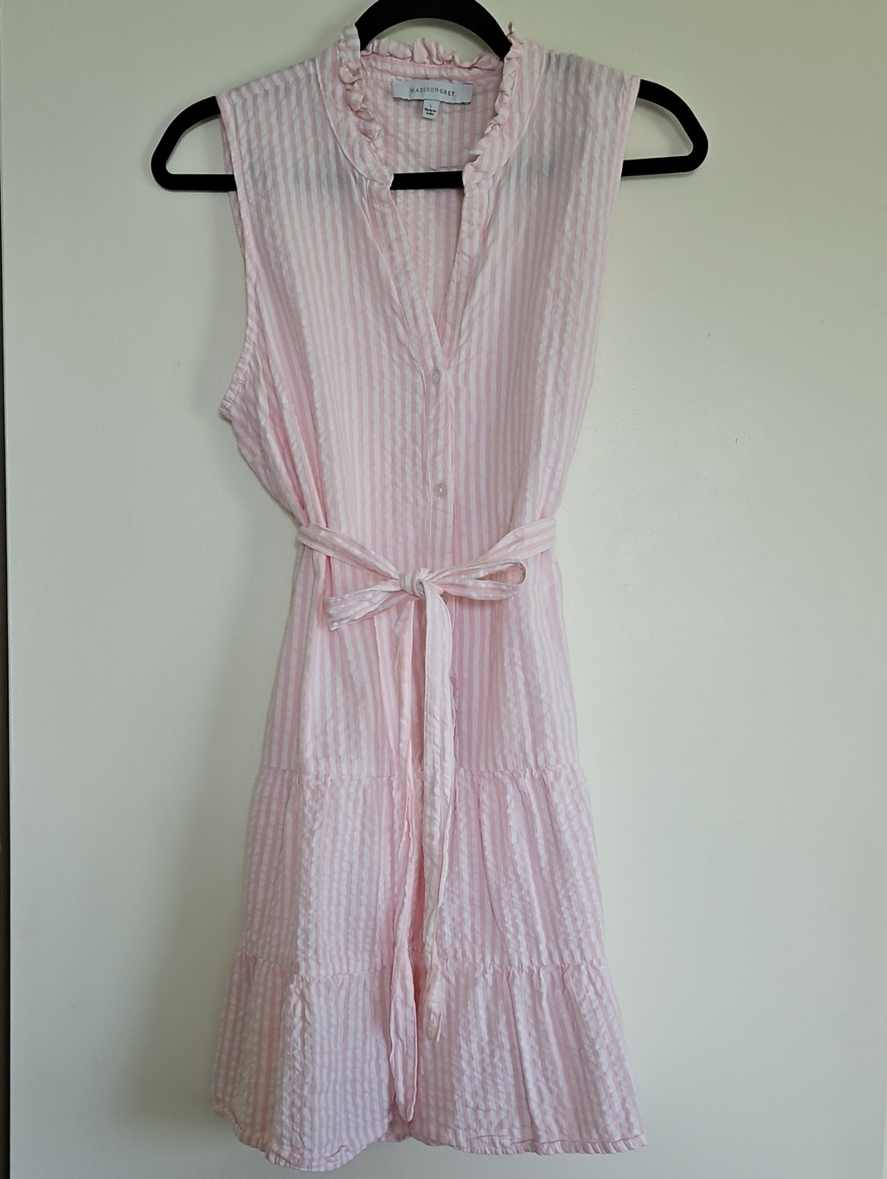 Madison Grey Seersucker Dress Size Large